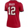 Tom Brady Tampa Bay Buccaneers Nike Team Legend Player Performance-Oberteil für Damen – Rot