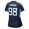 Jeffery Simmons Tennessee Titans Nike Damen-Spieltrikot – Marineblau