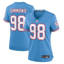 Jeffery Simmons Tennessee Titans Nike Damen-Spielertrikot – Hellblau