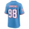 Jeffery Simmons Tennessee Titans Nike Oilers Throwback Alternate Game Spielertrikot – Hellblau