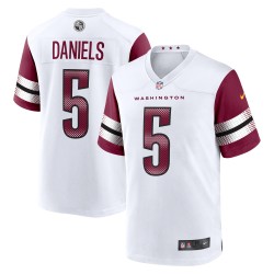 Jayden Daniels Washington Commanders Nike Spieler-Spieltrikot – Weiß