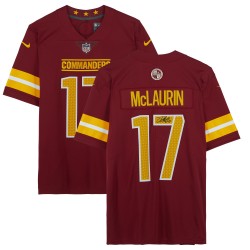 Terry McLaurin Washington Commanders Fanatics Authentisches handsigniertes burgunderfarbenes Nike Limited-Trikot