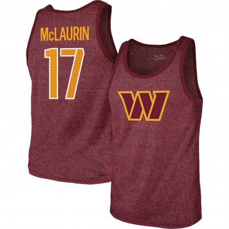 Terry McLaurin Washington Commanders Majestic Threads Tanktop mit Spielernamen und -nummer – Heathered Burgundy