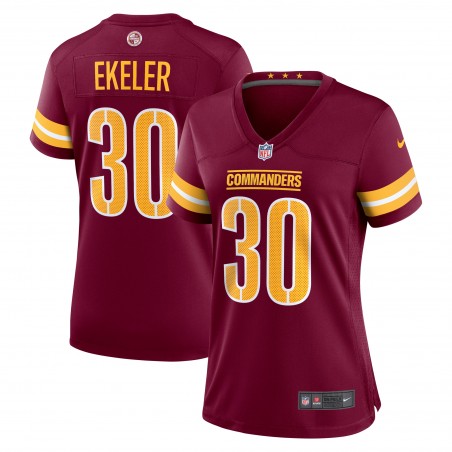 Austin Ekeler Washington Commanders Nike Game Player-Trikot für Damen – Burgunderrot