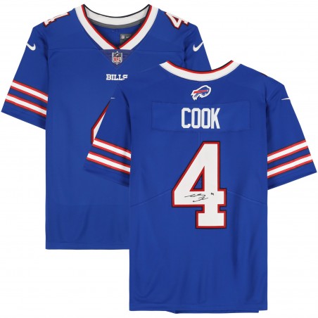 James Cook Buffalo Bills signiertes Fanatics Authentisches Nike Royal Limited Trikot