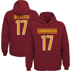 Terry McLaurin Washington Commanders Youth Mainliner Spielername und Nummer Pullover Hoodie – Burgunderrot