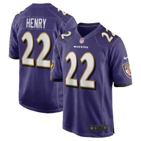 Lila Nike Derrick Henry Baltimore Ravens Spielertrikot für Herren