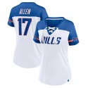 Josh Allen Buffalo Bills Fanatics Athena Name & Number V-Ausschnitt-Top für Damen – Weiß