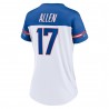 Josh Allen Buffalo Bills Fanatics Athena Name & Number V-Ausschnitt-Top für Damen – Weiß