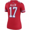 Josh Allen Buffalo Bills Nike Alternate Legend Player Performance-Oberteil für Damen – Rot