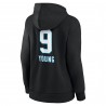 Bryce Young Carolina Panthers Damen Team Wordmark Name & Number Pullover Hoodie – Schwarz