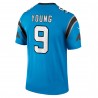 Bryce Young Carolina Panthers Nike Alternate Legend Player Performance Top – Blau