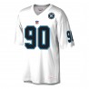 Julius Peppers Carolina Panthers Mitchell & Ness 2024 Hall of Fame Fashion Jersey – Weiß