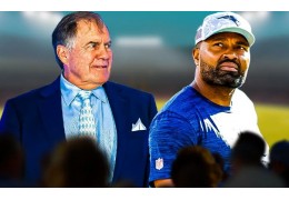 Patriots Jerod Mayo gratuliert Bill Belichick zum UNC Coaching Gig