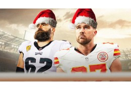 Travis Kelce verleiht Jason Kelces Weihnachtsalbum seine Stimme