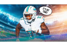 Fans feiern den ersten NFL-Touchdown von Dolphins Rookie